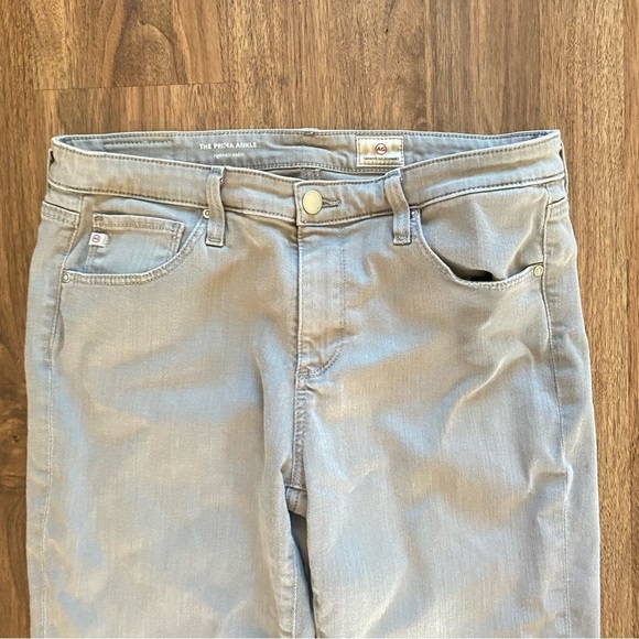 Ag Adriano Goldschmied Gray Straight Leg Jeans - Picture 2 of 6